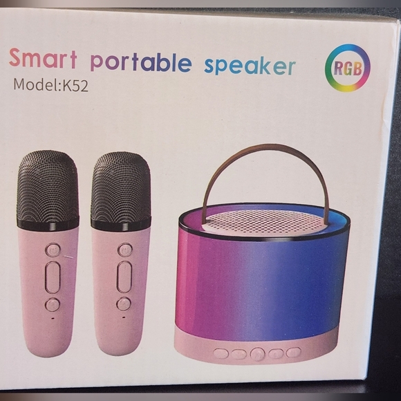 K52 Smart Portable Karaoke And Music Speaker with Two Wireless Microphones - Picture 1 of 5
